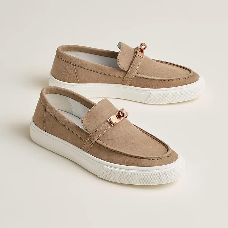 Giày Hermes Game Slip-On Sneaker Nữ Be